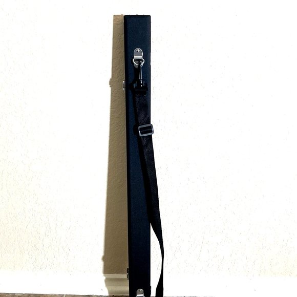 Violin Single Bow Case 4/4 Light Hard Wood With 2 Latches and Strap - Picture 2 of 5